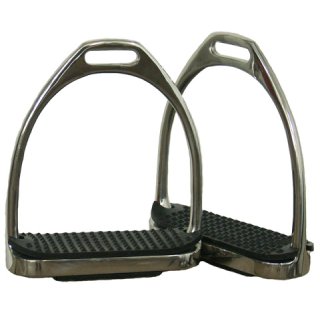 Stirrup iron / stainless steel ( 4 3/4&quot;) pair