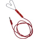 Fence Connector Cable (heart, plug) red