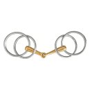 Double-ring bit, Argentan stainless steel rings, 10,5 cm