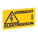 Warnschild - Vorsicht Elektrozaun