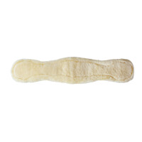 Contoured saddle girth with lambskin 50-70 cm 5cm black mocca