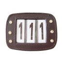Numbers Plate &quot;Leather&quot; three-digit, single piece