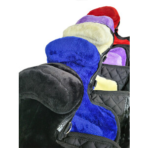 Fellsattel, Kunstfell "German Riding MICRO" blau