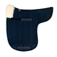 Contoured saddle complete lining and pommel roll black nature