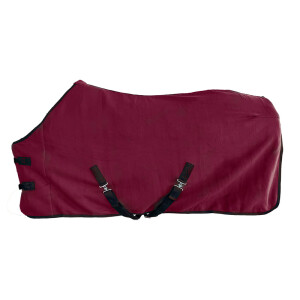 Fleecedecke "Duval" mit Bauchgurt 115 cm bordeaux