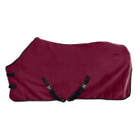 Fleecedecke "Duval" mit Bauchgurt 115 cm bordeaux